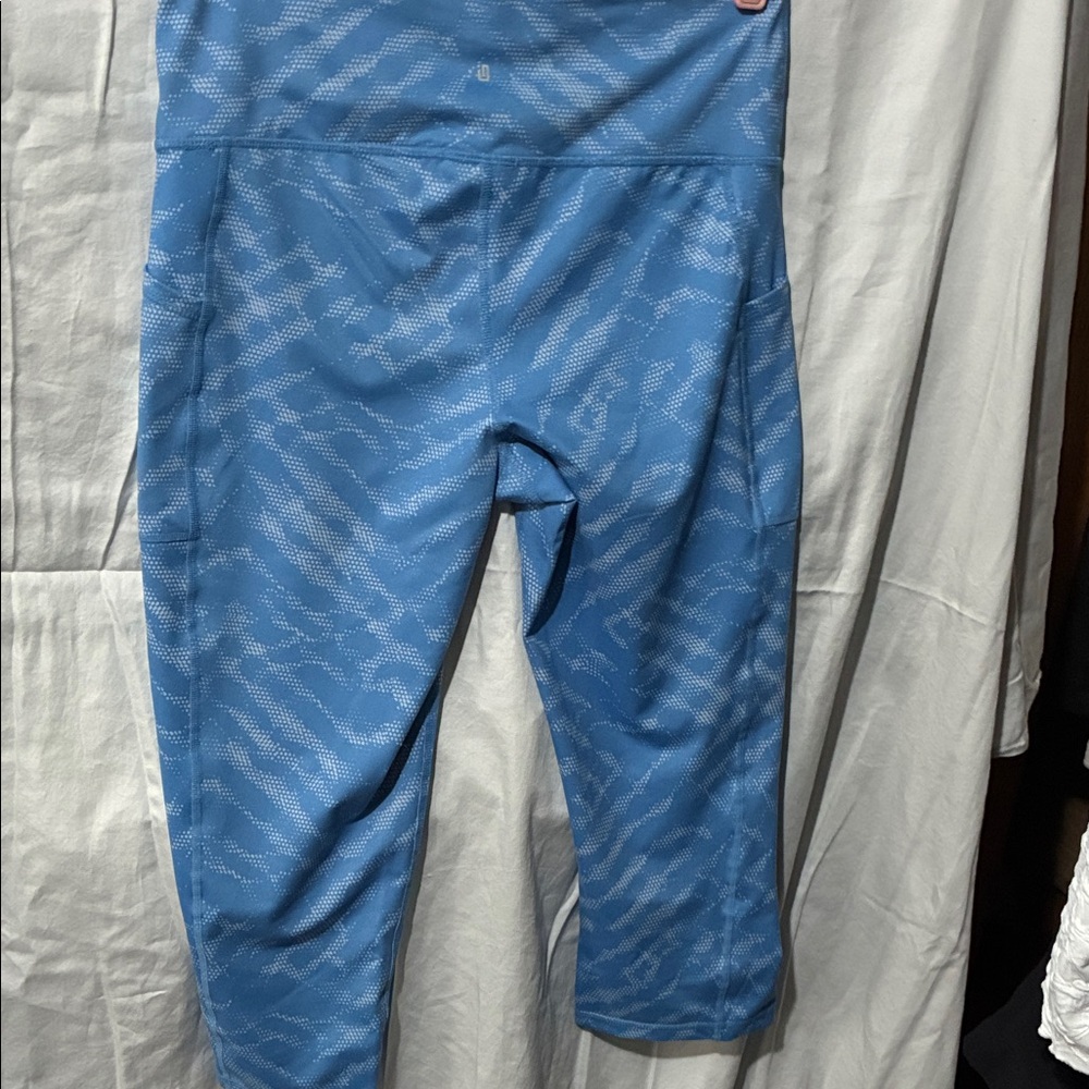 Ideology Blue Patterned Capris - image 2